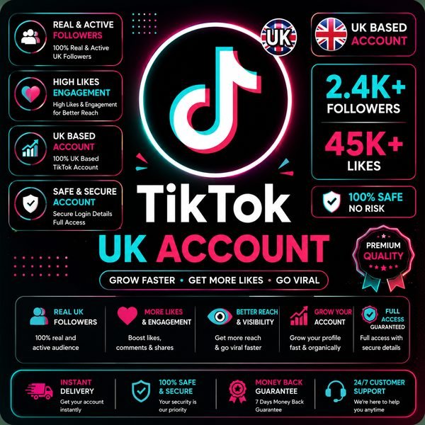 TikTok UK Account (2.4K Followers)